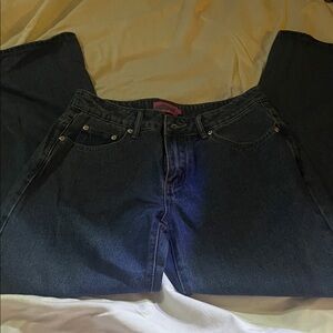 Edikted Dark Blue Denim with Pink Label